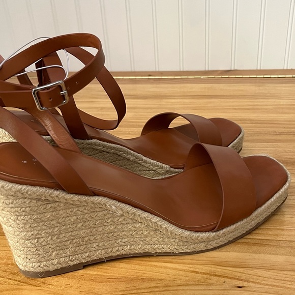 a new day Brown Textured Wedge Heels Size 12 - Picture 7 of 8